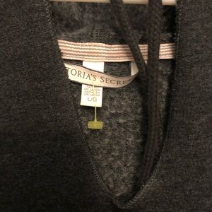 Victoria's Secret Tops - Grey and coral/pink Victoria Secret hoodie NWOT Victoria's Secret Tops - Grey and coral/pink Victoria Secret hoodie NWOT